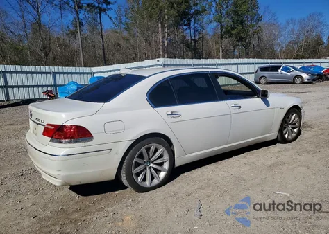 2007 BMW 750 z USA, uszkodzony, nr VIN WBAHN83557DT69124